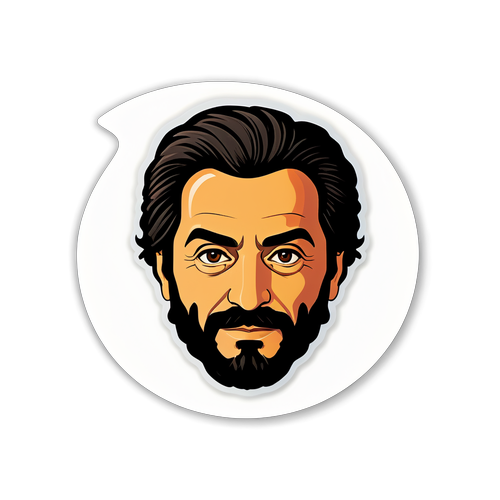 Yusuf Serdar Yücel Tarzında Minimalist Bir Sticker