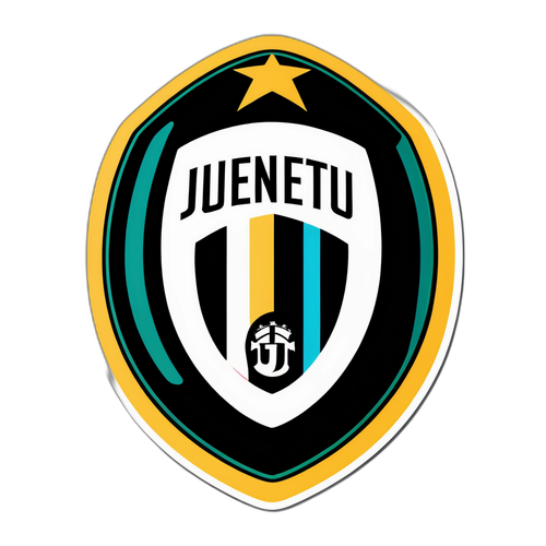 Juventus-logo tyylikkäässä modernissa suunnittelussa