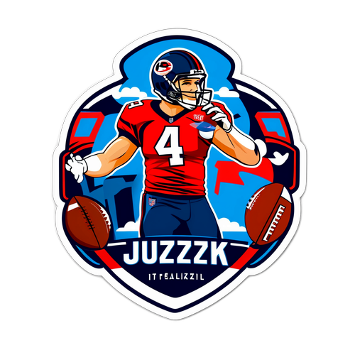 Fun Kyle Juszczyk Football Sticker