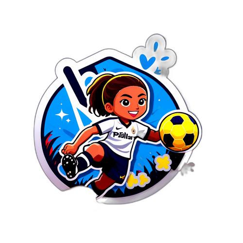 Sticker de la emoción en un partido de Real Pilar