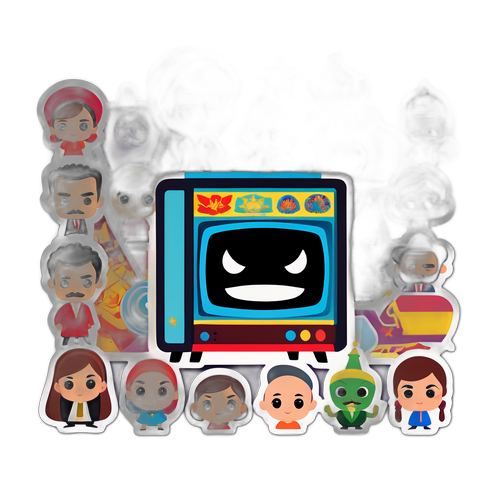Renkli TV Dizi Sticker Seti