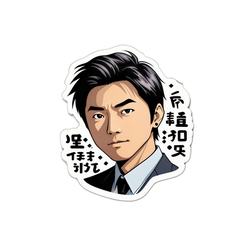 スタイリッシュフォントでデザインされた、Kusano Hirokiのキャッチフレーズや名言のステッカー