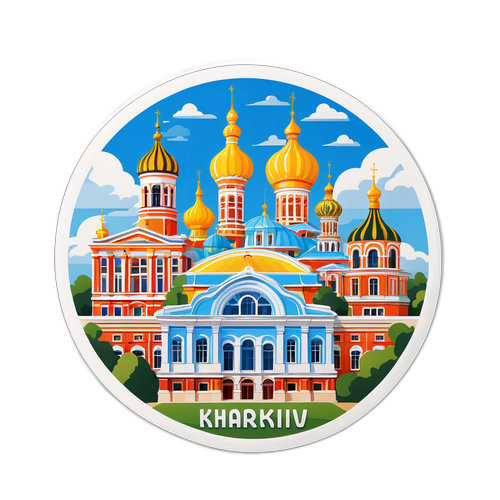 Архітектурна наклейка Харкова