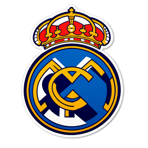 Fira Real Madrids Storhet med Eleganta Sticker Detaljer - Perfekt för Fans!