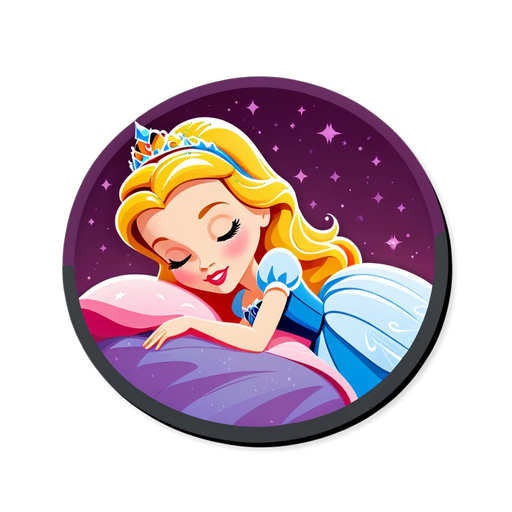 Sleeping Beauty Princess Sticker