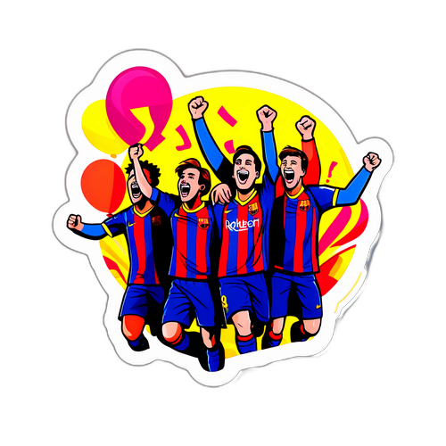 Fotballglede med Barcelona-fans