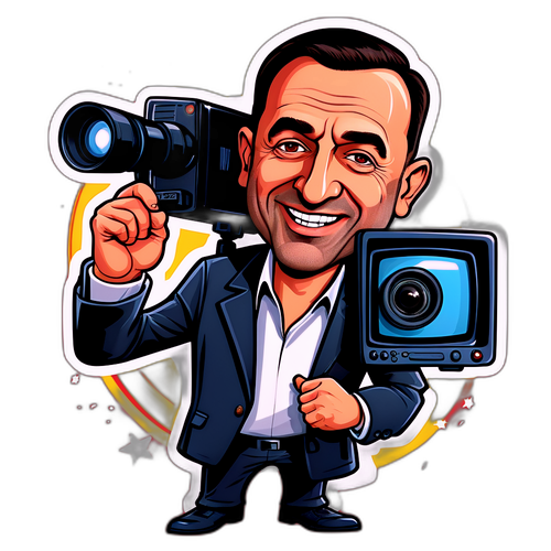 Leuke karikatuur van Nikos Aliagas