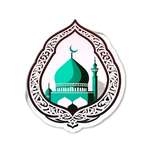 Stiker Seni Minimalis Seni Bina Iran