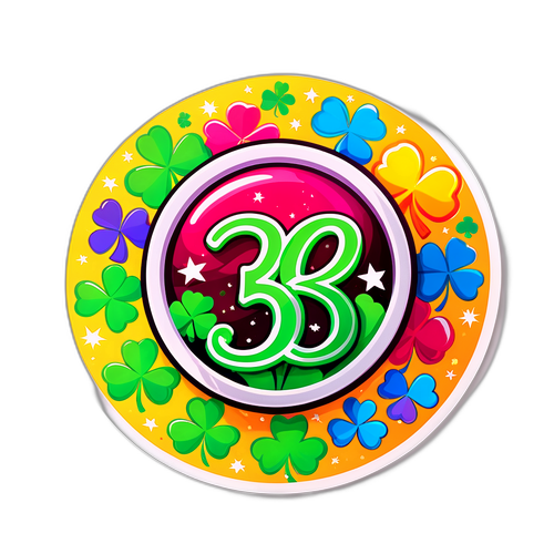 Adesivo Vibrante do Número 3619