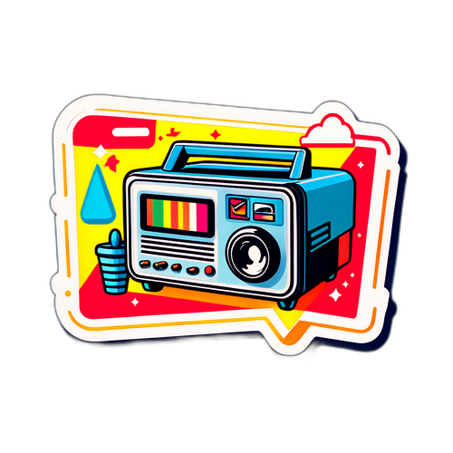 สติกเกอร์ตู้เพลงย้อนยุคสำหรับช่อง 3