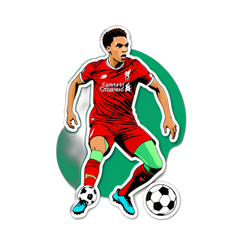 Stiker Trent Alexander-Arnold dalam Aksi