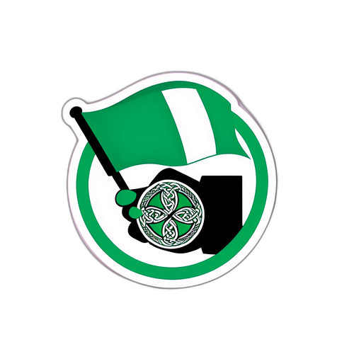 สติกเกอร์มือถือธงเซลติก