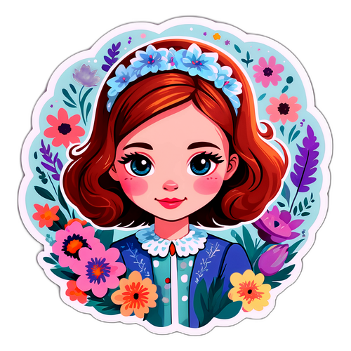 Sticker van Charlotte de Bruyne met artistieke flair