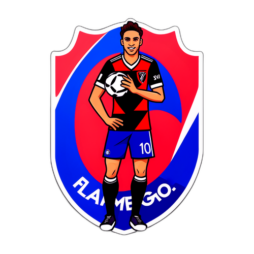 Sporttinen tarra Flamengo – Chelsea -otteluun