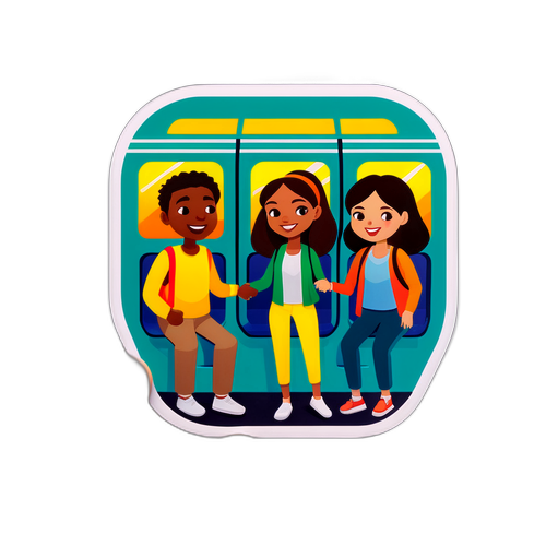 Multikulturelle Passagerer i Metroen