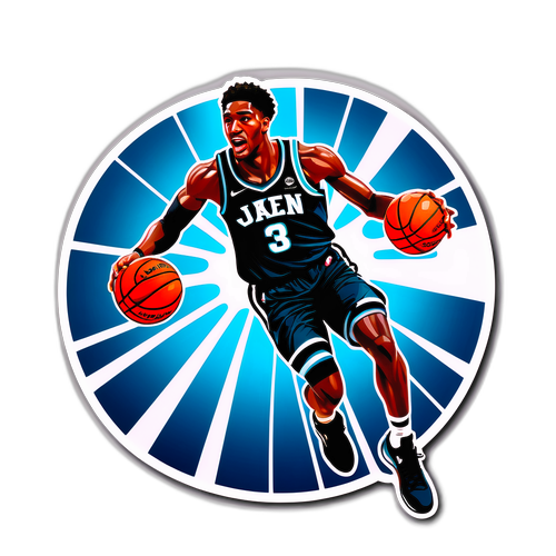 Sticker ng Enerhiyang Basketball Tanyag