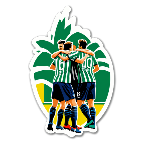 Aufregender Moment eines Tores von Betis und Osasuna inmitten einer jubelnden Menge