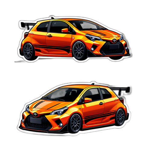 Stylowy samochód sportowy Toyota GR Yaris Morizo RR