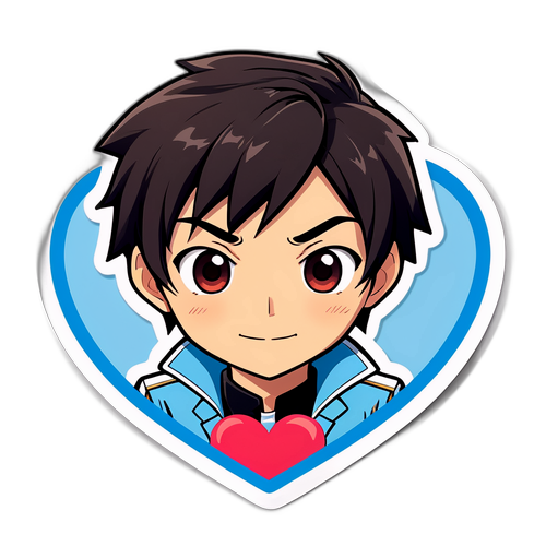 ハート型の可愛いミスター・カイト・タカハシのデザイン