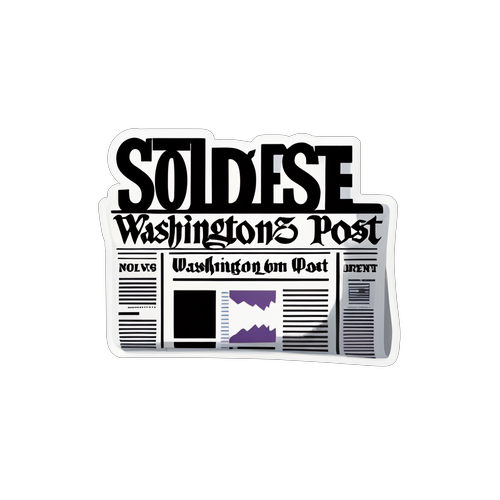 Nyhetsklistremerke med Washington Post-logo