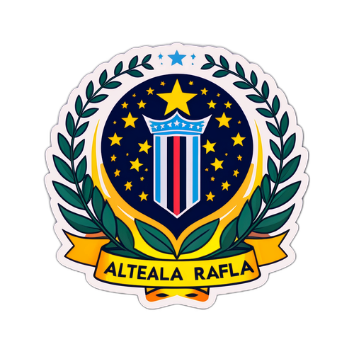 Sticker Atlético Rafaela: Pasión Celestial