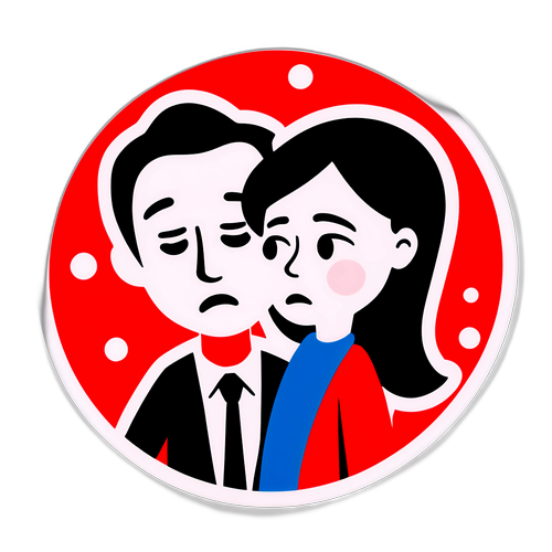 미국 정부 셧다운에 대한 반응을 표현하는 감정 아이콘 스티커