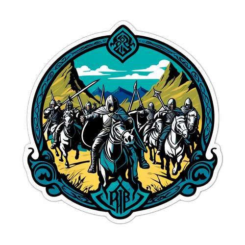 Стикер с персонажами из 'Властелина колец'