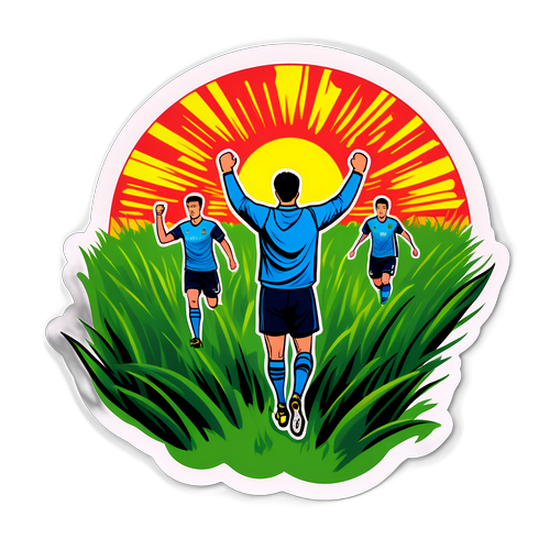 Sticker Inspirasi Perlawanan Sporting dan Kairat
