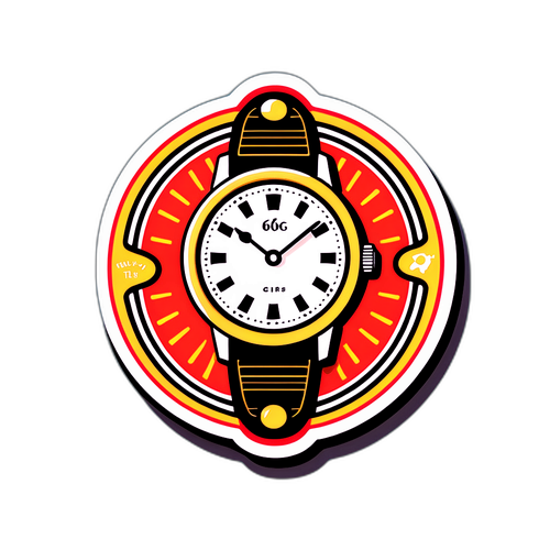 Retro-Inspired 60 Minutes Sticker