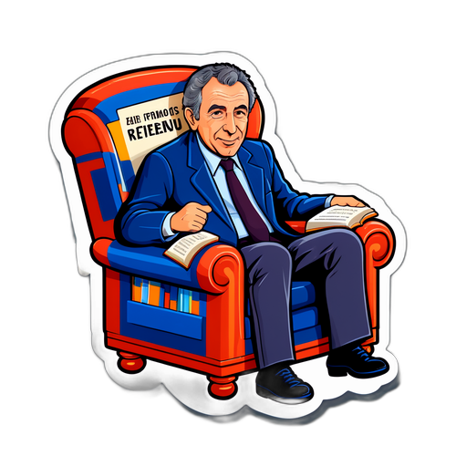 Autocollant humoristique sur la retraite de François Bayrou