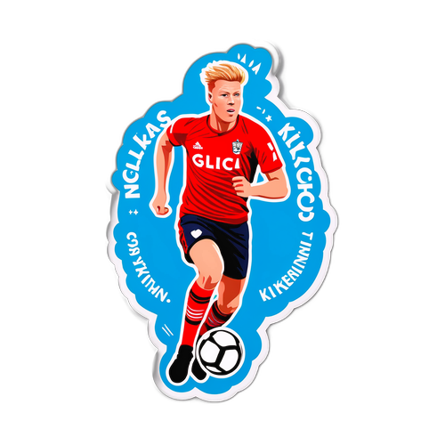 Sporty sticker med Niclas Kirkeløkke