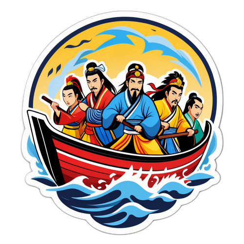 三国志の伝説をテーマにしたボートレースのデザイン