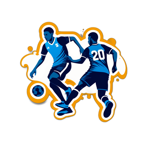 Jogadores de Futebol em Ação