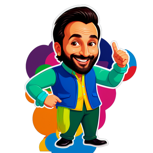 Cartoon Character of Saif Ali Khan