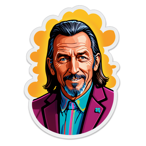 Chappell Roan: Pop Culture Sensation Captured in a Colorful Sticker Design!