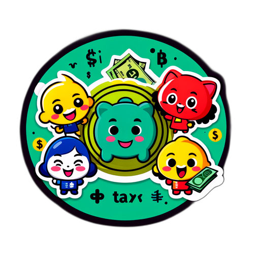 Stiker Kartun Comel Bank Malaysia