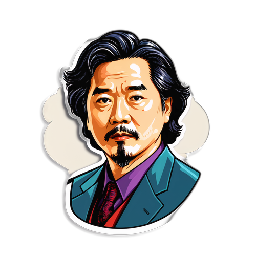 박찬욱 감독의 독특한 영화 스타일을 반영한 아트 스티커