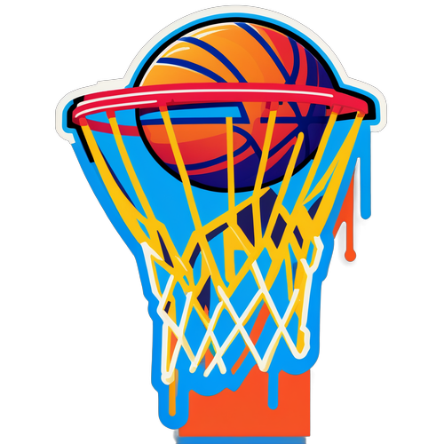 Stiker Hoop Basket Modern Minimalis
