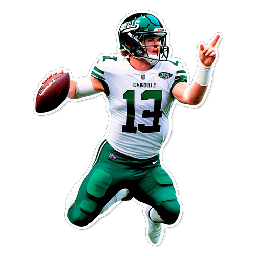 Sam Darnold Touchdown Dive Sticker