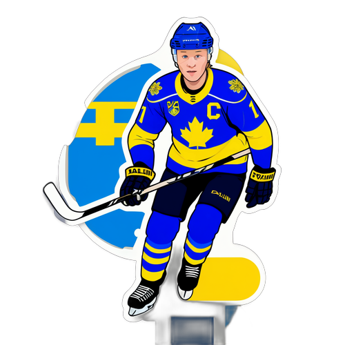 Rasmus Dahlin i landslagströjan