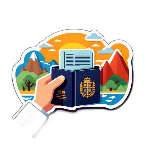 旅行の喜びを表現するパスポートデザイン