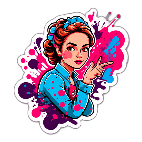 Sticker van Elisabeth Lucie Baeten in Actie