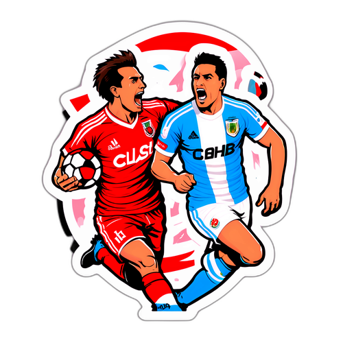 Sticker del Clásico entre Instituto y Huracán