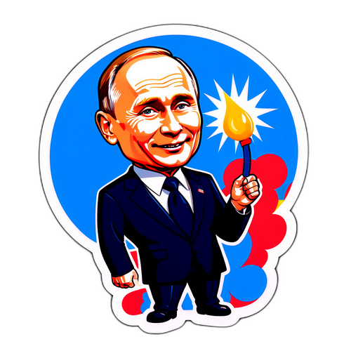 Ілюстрація карикатури Путіна