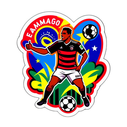 Sticker ya Soka ya Brazil: Flamengo na Corinthians