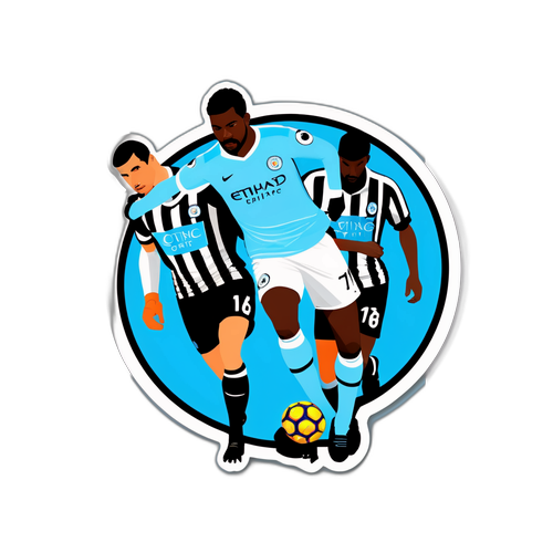 Στιγμιότυπο του αγώνα Μαν Σίτι και Νιούκαστλ