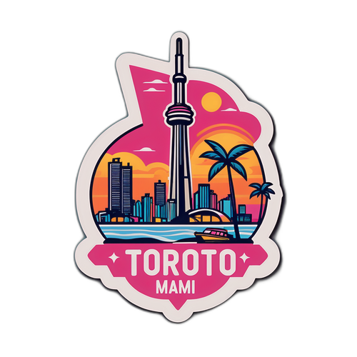 Sticker elegant pentru evenimentul Toronto - Inter Miami