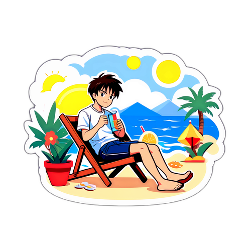 楽しいバケーションを楽しむ新一