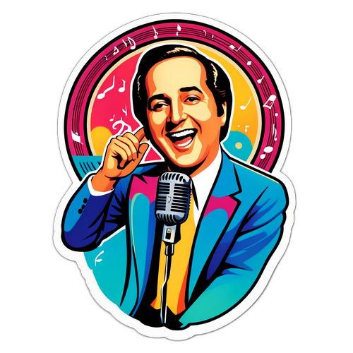 Retro-sticker med Neil Sedaka