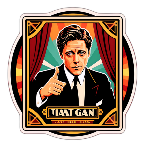 Hugh Grant w stylu art deco